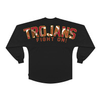 USC Trojans Unisex Black Football Original Crew Neck Spirit Jersey